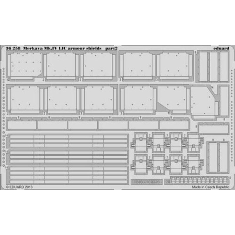 Merkava Mk.IV LIC armature scudi (progettato per essere utilizzato con i kit Academy)