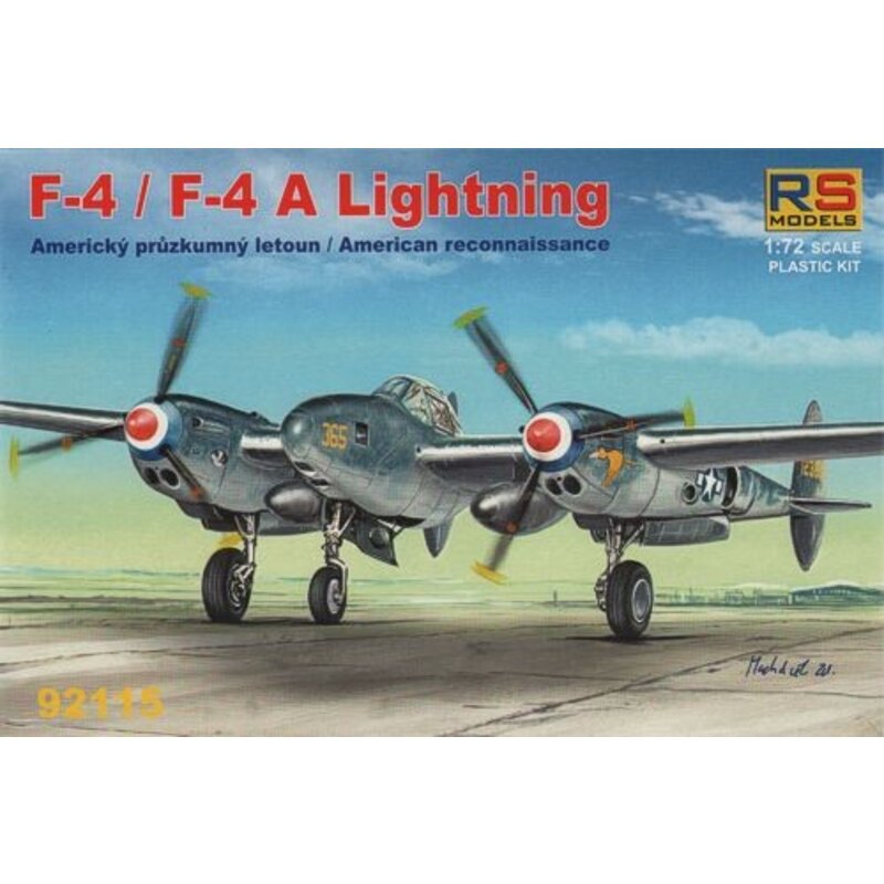 Lockheed F-4 /F-4A Lightning. 4 decal variants for USA, France, Australia