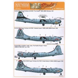 Decalcomania Boeing B-29-25-MO 'Super Fortress' 42-65306 The Outlaw&acirc;?? 19BG 28BS Okinawa 1951 - B-29-85-BW 44-87660 'Celes