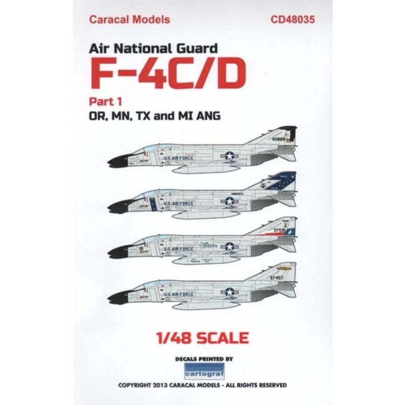 Decalcomania Air National Guard F-4C/F-4D Phantom II Part 1: Our first decal sheet in a new series for the Phantom. This sheet p