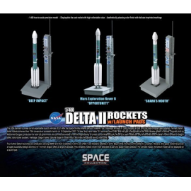  Delta II Rocket w / Launch Pad ( imposta 3 razzi )