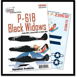  Decalcomania Northrop P - 61B Black Widow 414i , 418i / 422i NFS