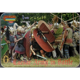 Figurine storiche Cesare esercito in battaglia . antica