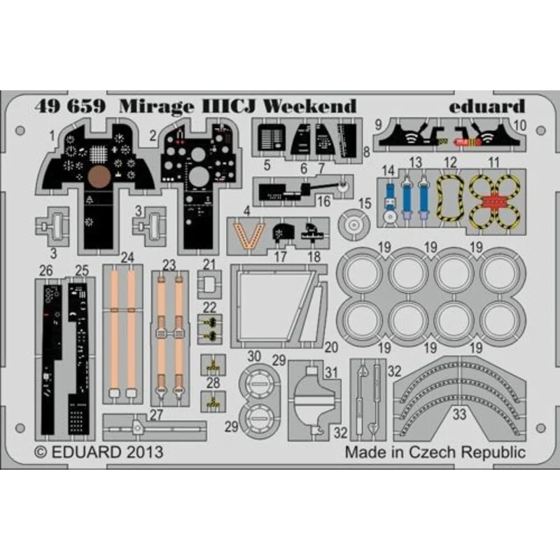 Dassault Mirage IIICJ Weekenddesigned per essere utilizzato con i kit Eduard