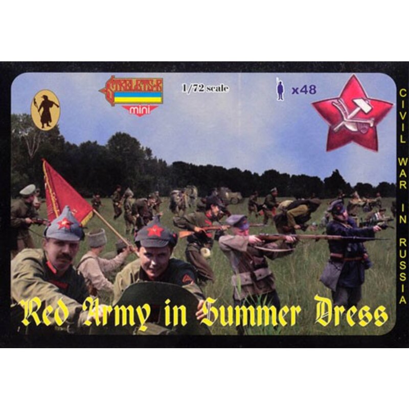 Red Army in Summer dress. Russian Civil War