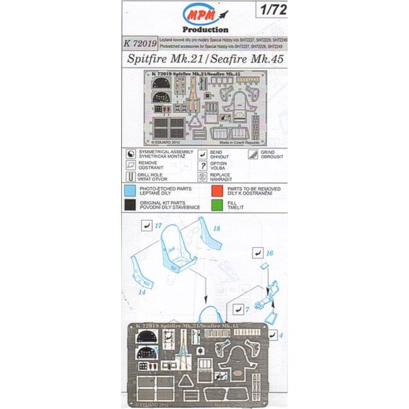 Supermarine Spitfire Mk.21/Seafire Mk.45 ( progettato per essere utilizzato con i kit Special Hobby )