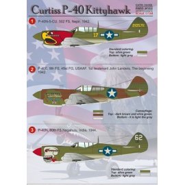  Decalcomania Curtiss P -40 Kittyhawk