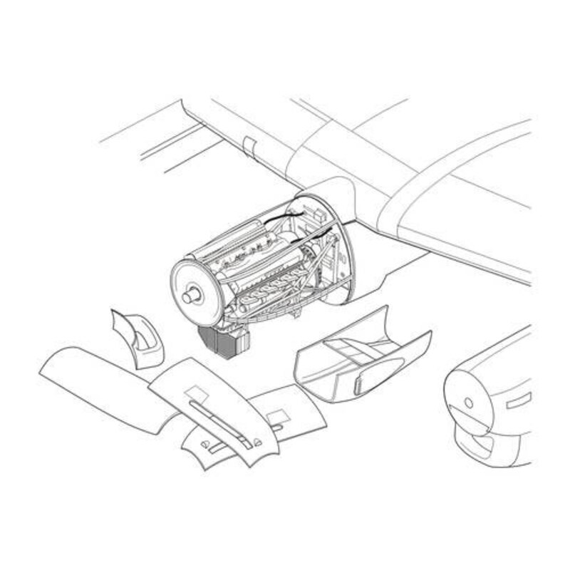 Avro Lancaster Mk.I / III - ONE serie del motore ( progettato per essere utilizzato con i kit Airfix ) insieme dettagliata conte