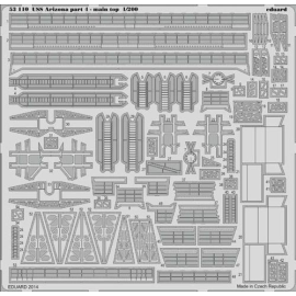  U.S.S. Arizona parte 4 - in alto a 1/200 ( progettato per essere utilizzato con i kit trombettista ) [ USS Arizona BB -39 1941 