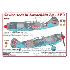 Decalcomania Sovietici Aces in Lavochkin La-5F e acute - s. Parte II 2 versioni decal