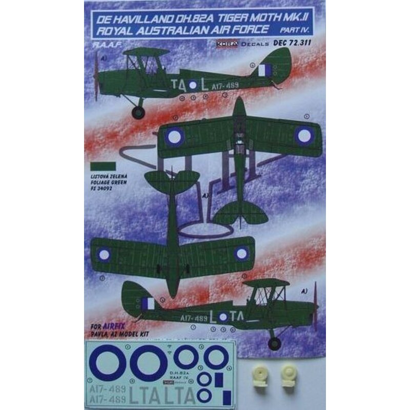 de Havilland Tiger Moth DH.82A MK.II RAAF parte 4 (progettato per essere Coltivando con Airfix, modelli Pavla e kit Modello AZ)