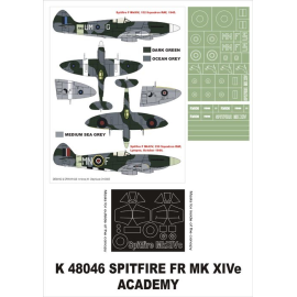  Maschere insegne Supermarine Spitfire F Mk.XIVe 2 maschera baldacchino (esterni e interni) + 2 (progettato per essere l'agricol