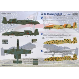  Decalcomania Parte Fairchild A-10 Thunderbolt II 1