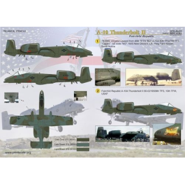  Decalcomania Parte Fairchild A-10 Thunderbolt II 2