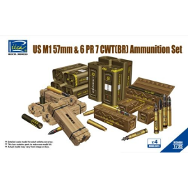  US M1 57 millimetri & 6PR 7cwt (BR) Munizioni Set (kit modello x4)