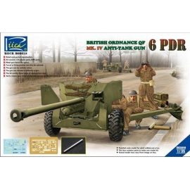 Kit Modello Ordnance QF 6-pdr. Mk.IV Tarda Guerra Infantry Anti-Tank Gun (w / canna di fucile metallo)