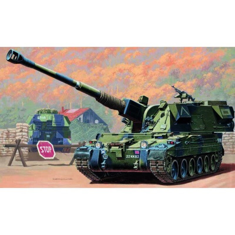 Kit modello 1/35 British 155mm AS90 Self-Propelled Howitzer