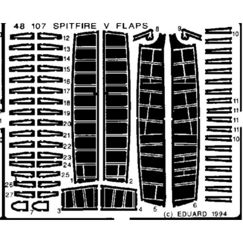 Supermarine Spitfire Mk.V Flaps (per i kit modello da Hasegawa)