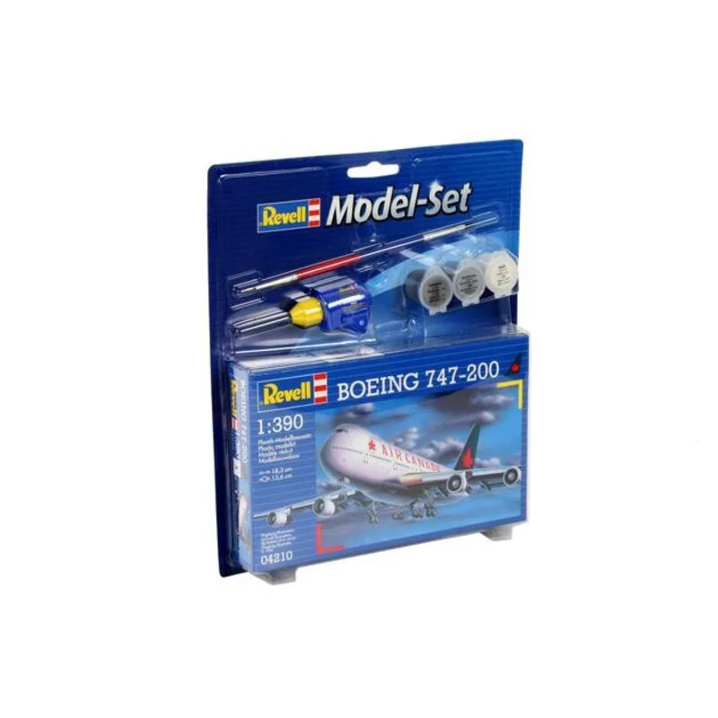 Revell- Boeing 747-400 Lufthansa Kit di Montaggio, Colore Bianco