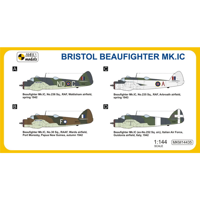 Bristol Beaufighter Mk.IC 'Coastal Patrol'The Bristol Beaufighter era un combattente pesante britannico, messo a punto dal aeros