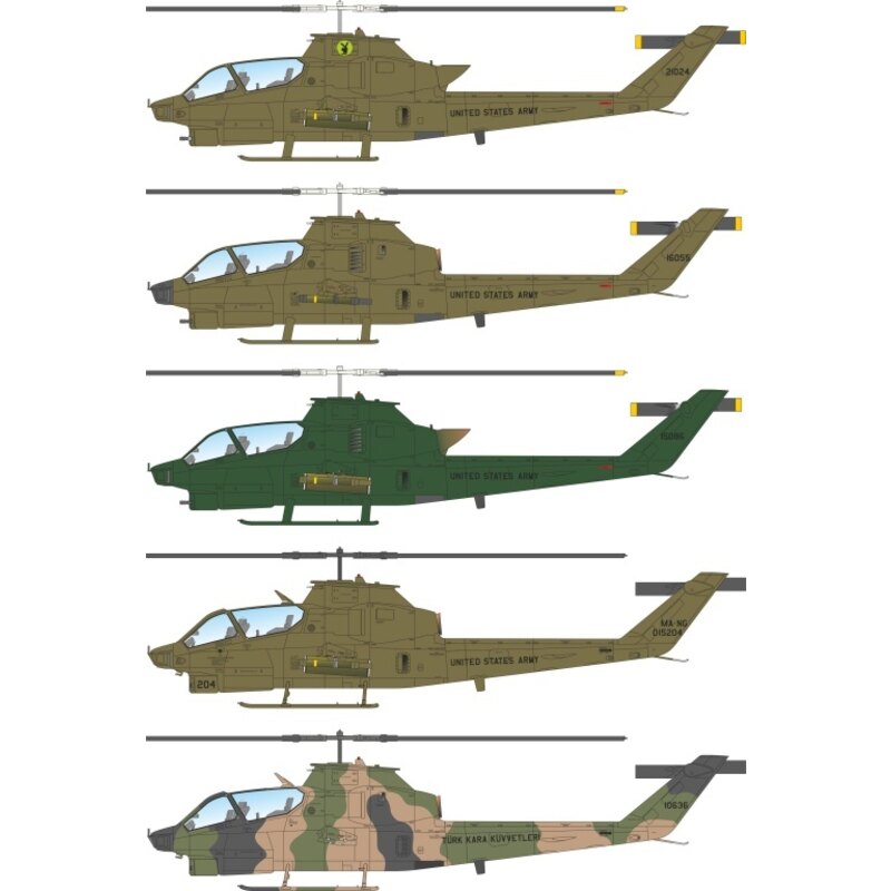 Campana AH-1Q / S Cobra 'US Army & Turkey'The primissima versione del venerabile elicottero Cobra, la AH-1G è stato destinato pr