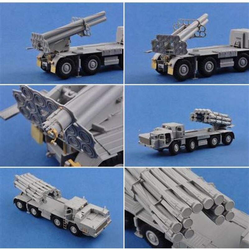 Russo 9K58 'Smerch-M' sul 9A52-2 Launch Vehicle RSZO / LMR (Multiple Lanciarazzi) Lanciarazzi può essere registrato su e giù e r