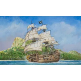 Pirati Dei Caraibi Disney La Perla Nera The Black Pearl Plastic Kit 1:72  Model