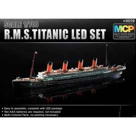 Puzzle 3d Led - Titanic Modellino Led | Modellismo Da Costruire Adulti E  Bambini | Puzzle 3d Bambini E Adulti | Nave Giocattolo | Modellino Nave 
