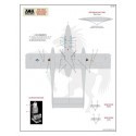 Decalcomania Nord-Americana / Rockwell OV-10A Bronco di cellule Stencil - USN / USMC verde / grigio e grigio In generale OV-10A 