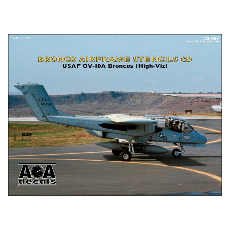 Decalcomania Nord-Americana / Rockwell OV-10A Broncos stencil cellula (high-viz)