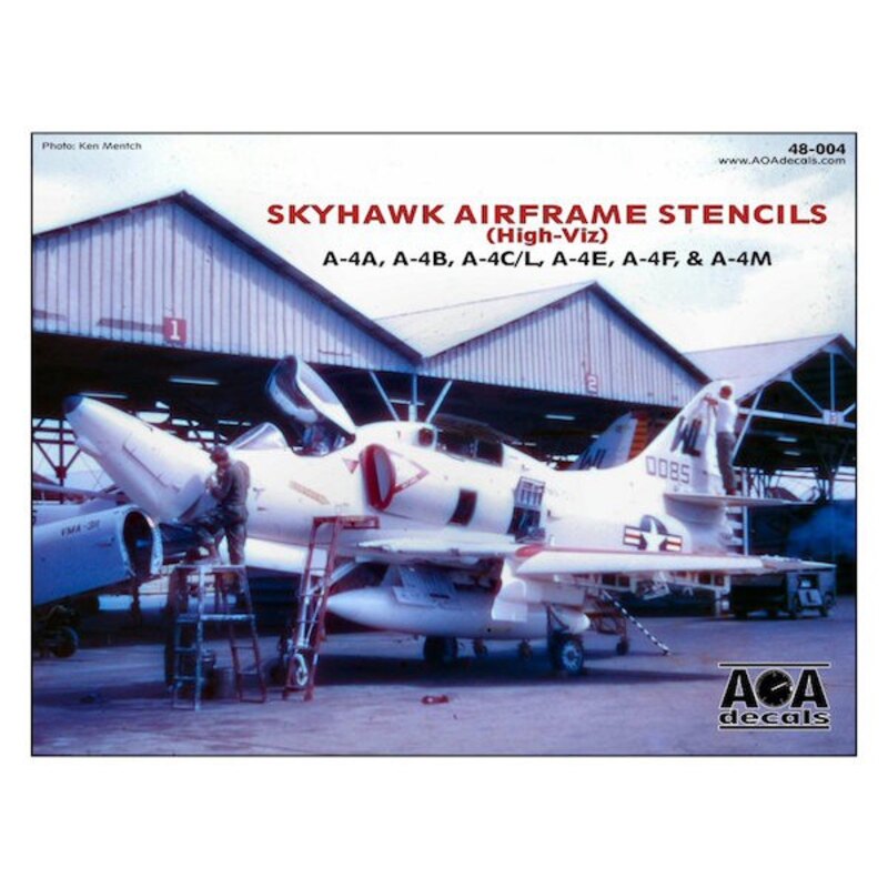 Decalcomania Douglas Skyhawk della cellula Stencil (Hi-Viz) - A-4A / A- $ B / A-4C / A-4E / A-4F / A-4L / A-4M