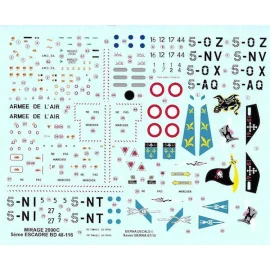 Decalcomania Dassault Mirage 2000C 5eme Escadre