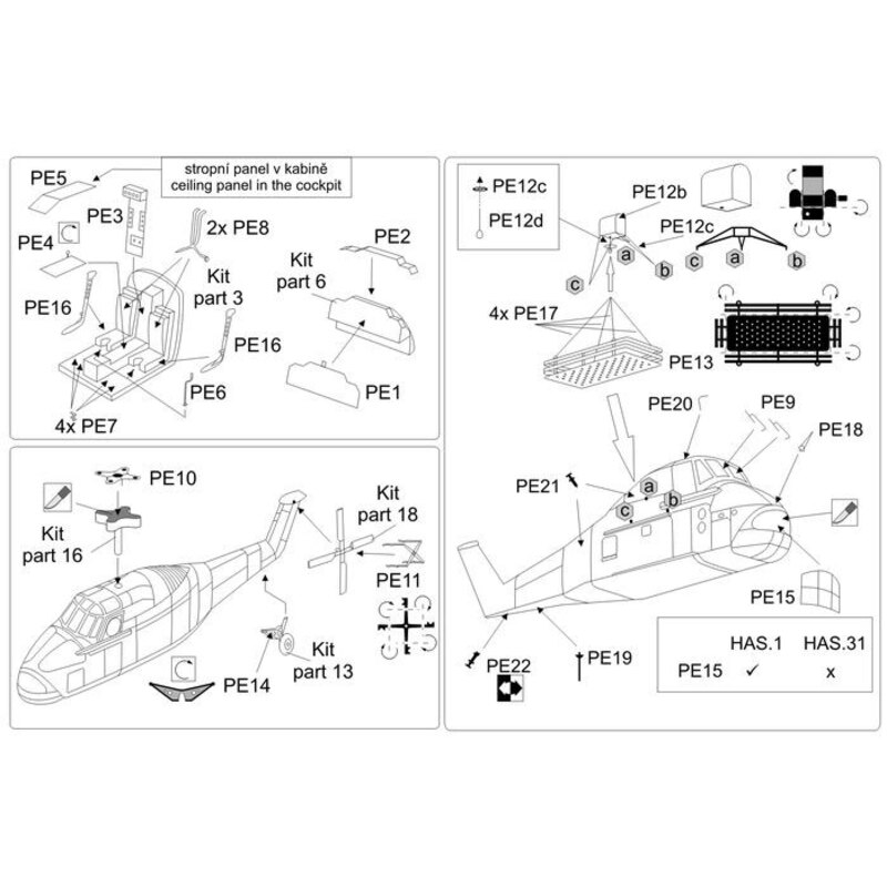 Westland Wessex HAS.1 / HAS.31A (progettato per essere utilizzato con Mark I modelli kit)