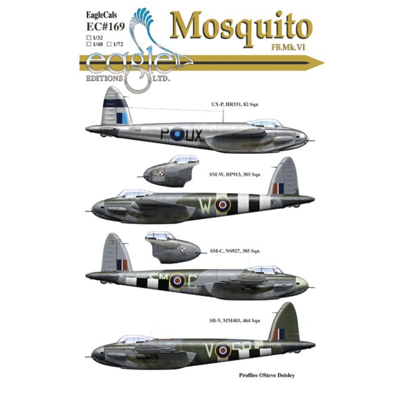 Decalcomania de Havilland Mosquito FB Mk.VI