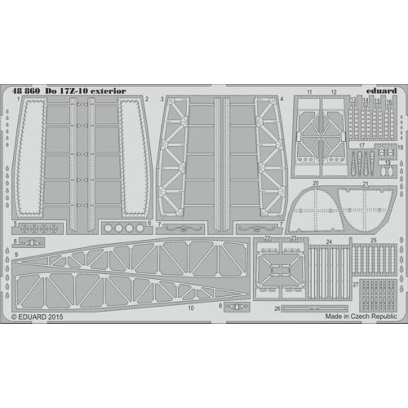 Dornier Do-17Z 10 esterno (progettato per essere utilizzato con i kit ICM)