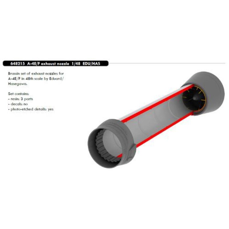 Douglas A-4E / ugello di scarico F Skyhawk (progettato per essere utilizzato con i kit Eduard e kit Hasegawa) [A-4F]