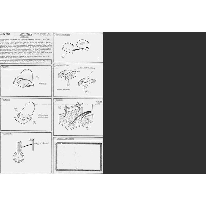 Avro 504K Detail set (per i kit modello da Smer)