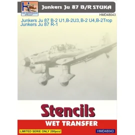 Decalcomania Junkers Ju 87B / R Stencil 'Stuka' (set di 2 kit)