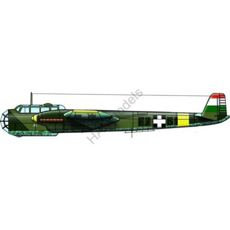 Decalcomania Dornier Do 215B-4 / Do 17S (ungherese, svedese, tedesco)