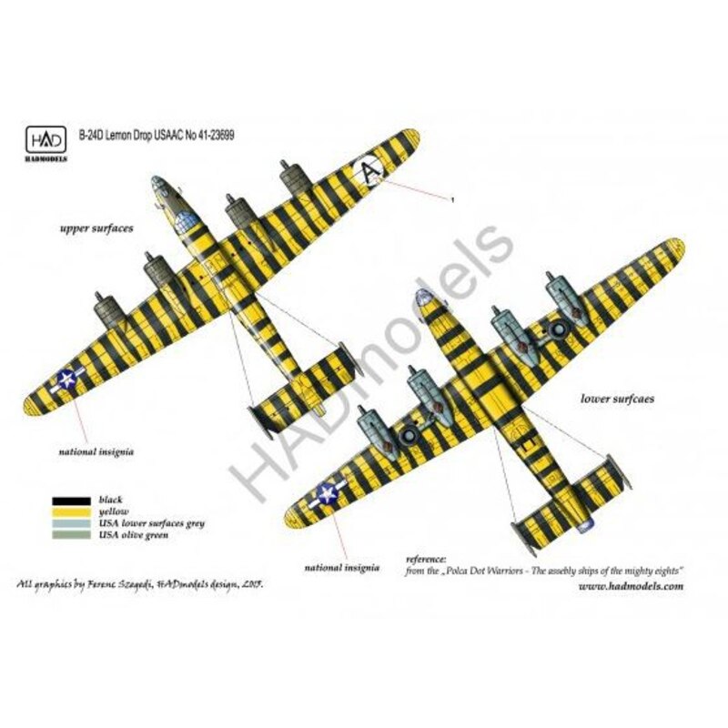 Decalcomania Consolidated B-24D Lemon Drop USAAC
