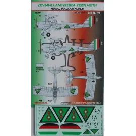 Decalcomania de Havilland Tiger Moth DH.82A (Reale iracheno AF) (progettato per essere utilizzato con i kit SMER)