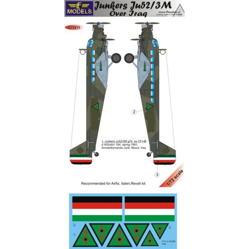 Decalcomania Junkers Ju 52 / 3m sull'Iraq