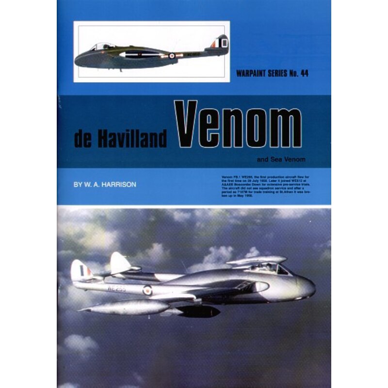 Libro de Havilland Venom e del Mare Venom (Hall Park Books Limited)