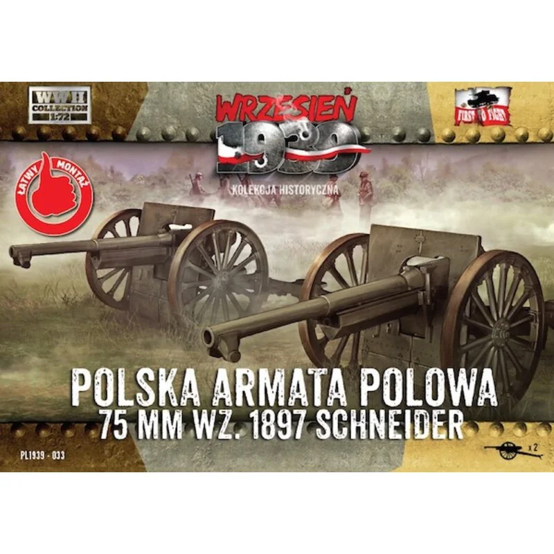 Polish Field Cannon 75mm Schneider (2 in a box)