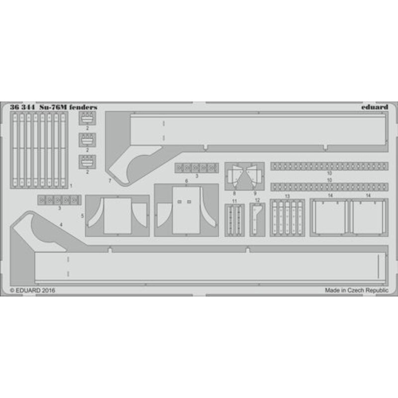 parafanghi SU-76M russi (progettati per essere utilizzati con i kit Tamiya)