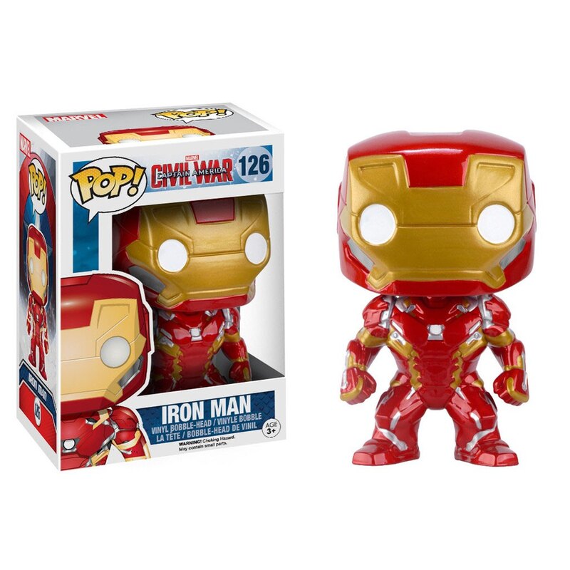 Figurina Captain America Civil War POP! Vinyl Bobble-Head Iron Man 10 cm