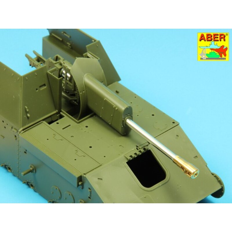 ZiS-3 76,2mm sovietiche barile per il russo SU-76M semoventi Gun (progettato per essere utilizzato con i kit Tamiya)