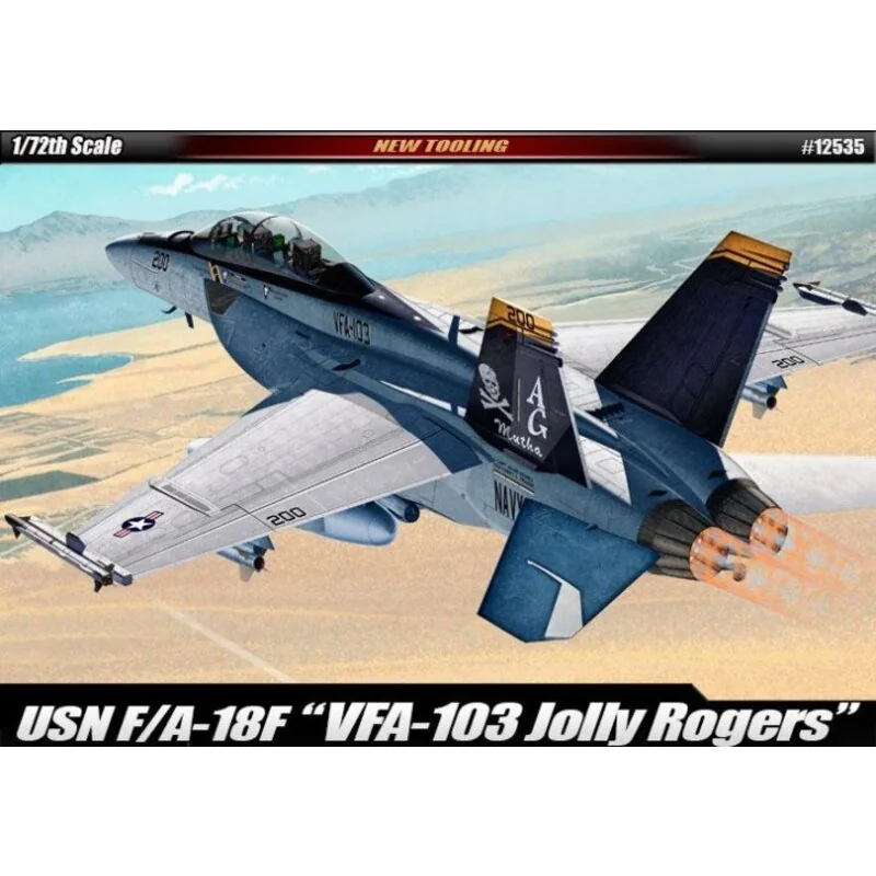 Boeing F / A-18F VFA-103 Jolly Rogers & proiettile - Nuova Utensili e proiettile - parti multicolori, nessuna pittura necessaria