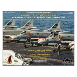 Decalcomania Scooters combattimento (4) - USN / USMC Douglas A-4E / A-4F Skyhawk in Vietnam WarThis Parte 4 foglio decal si conc