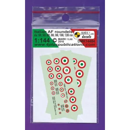 Decalcomania tondi AF italiano (dia 300,500,600,800,900,1000,1200 mm), 2 diametro setsscale 2.1 - 3,5-4,2 - 5,6-6,3 - 6,9-8,3 mm